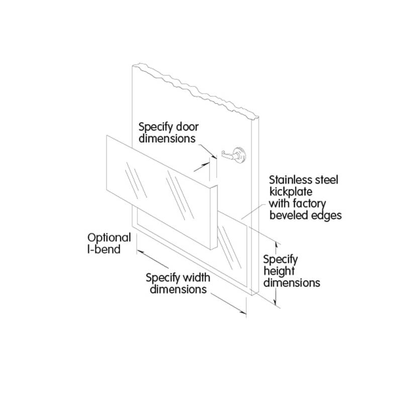 Kickplate Stainless 800x800 Intastop
